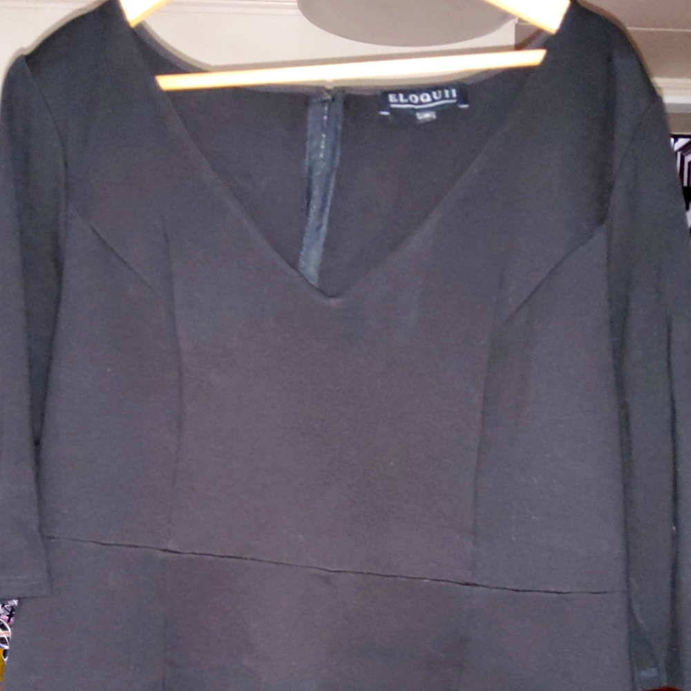 Black ponte dress, size 18